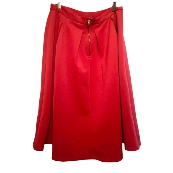 Chelsea & Theodore Hot Pink Pleated Skirt Size 14 - Picture 3 of 3